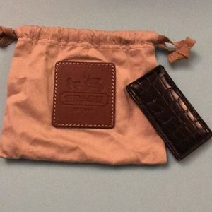 Coach authentic crocodile money clip